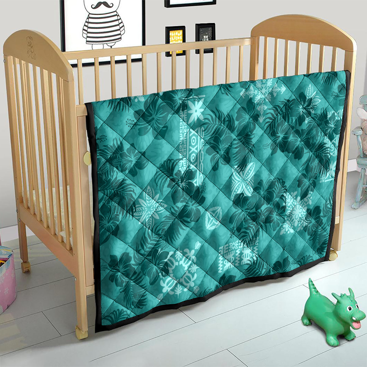 vintage-hawaii-quilt-hibiscus-mix-hawaiian-quilt-patches-teal