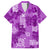 Hawaii Tapa Hawaiian Shirt Hibiscus Mix Hawaiian Quilt Patches - Violet LT7 Violet - Polynesian Pride