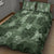 Hawaii Tapa Quilt Bed Set Hibiscus Mix Hawaiian Quilt Patches - Sage Green LT7 - Polynesian Pride