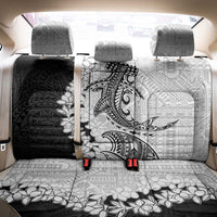 Polynesian Plumeria Lei Back Car Seat Cover with Hammerhead Shark