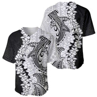 Polynesian Plumeria Lei Baseball Jersey with Hammerhead Shark LT7 - Polynesian Pride