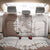 Polynesian Beige Plumeria Lei Back Car Seat Cover with Hammerhead Shark