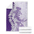 Polynesian Purple Plumeria Lei Blanket with Hammerhead Shark