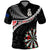 Personalised New Zealand Darts Polo Shirt Maori Manaia LT7 Black - Polynesian Pride