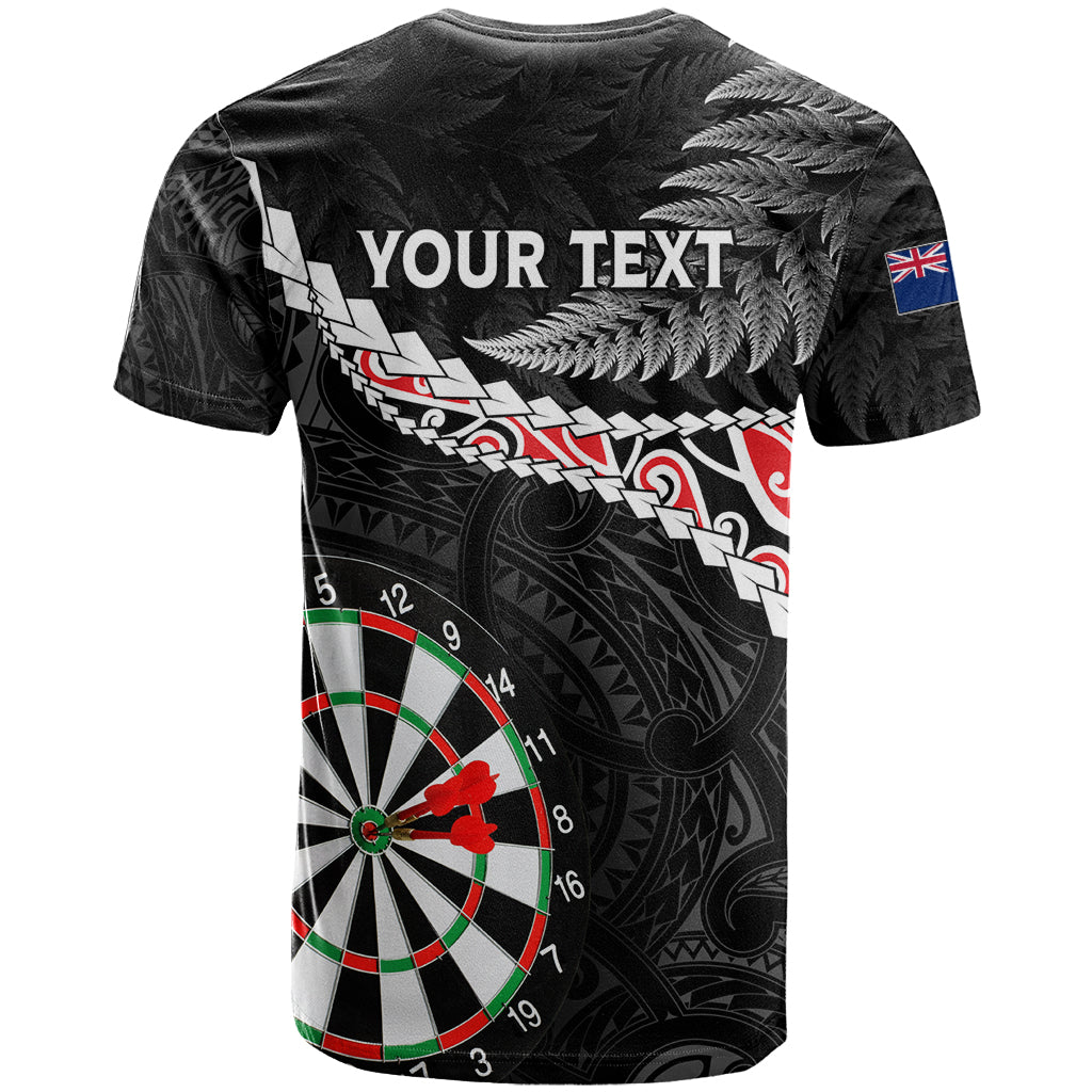 Personalised New Zealand Darts T Shirt Maori Manaia LT7 - Polynesian Pride
