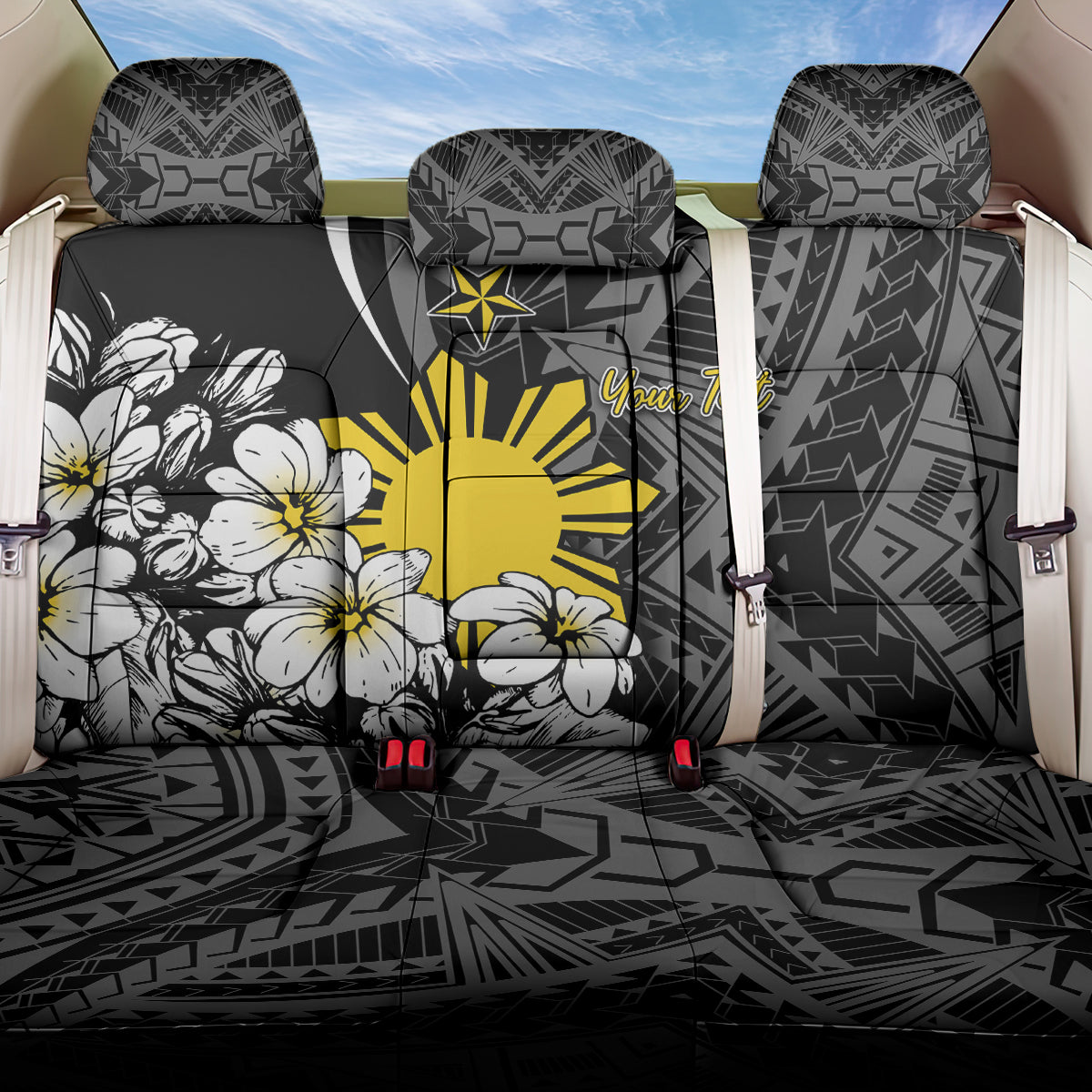 Philippines Sampaguita Personalised Back Car Seat Cover Women's Day LT7