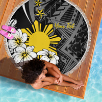 Philippines Sampaguita Personalised Beach Blanket Women's Day
