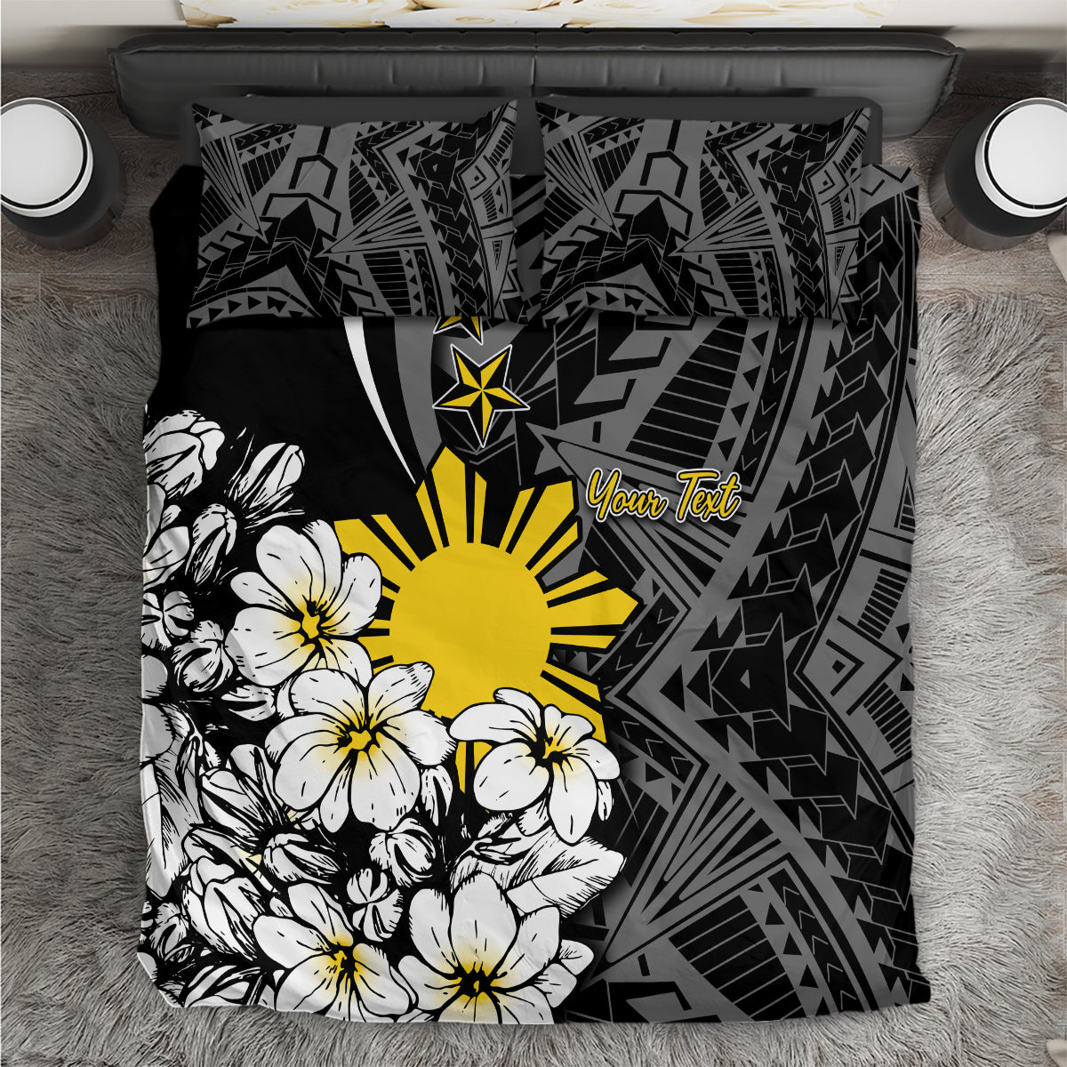 Philippines Sampaguita Personalised Bedding Set Women's Day