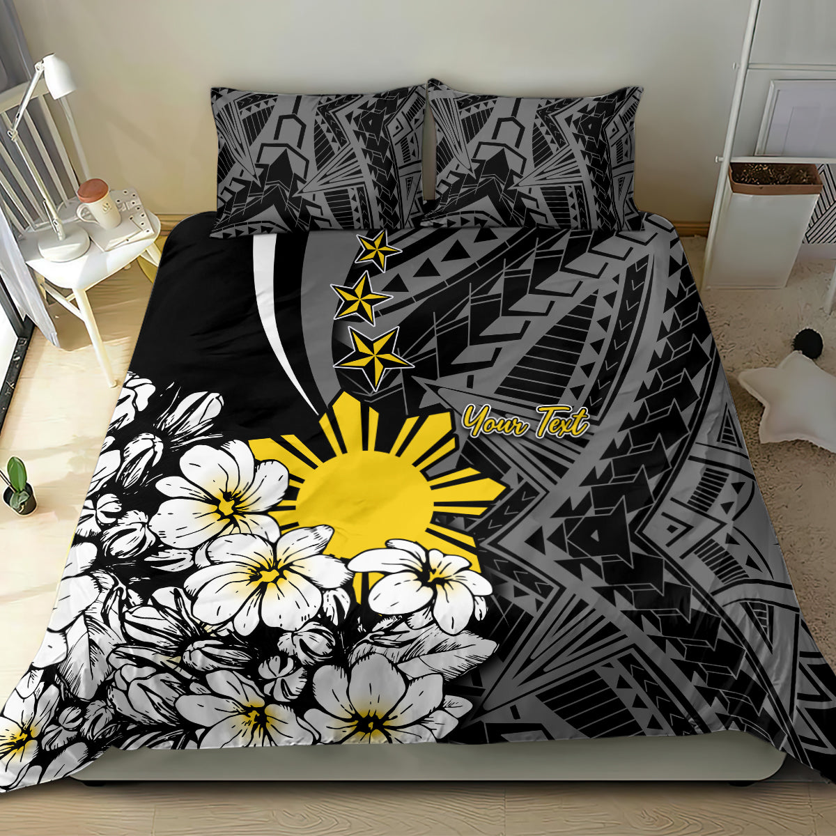 Philippines Sampaguita Personalised Bedding Set Women's Day