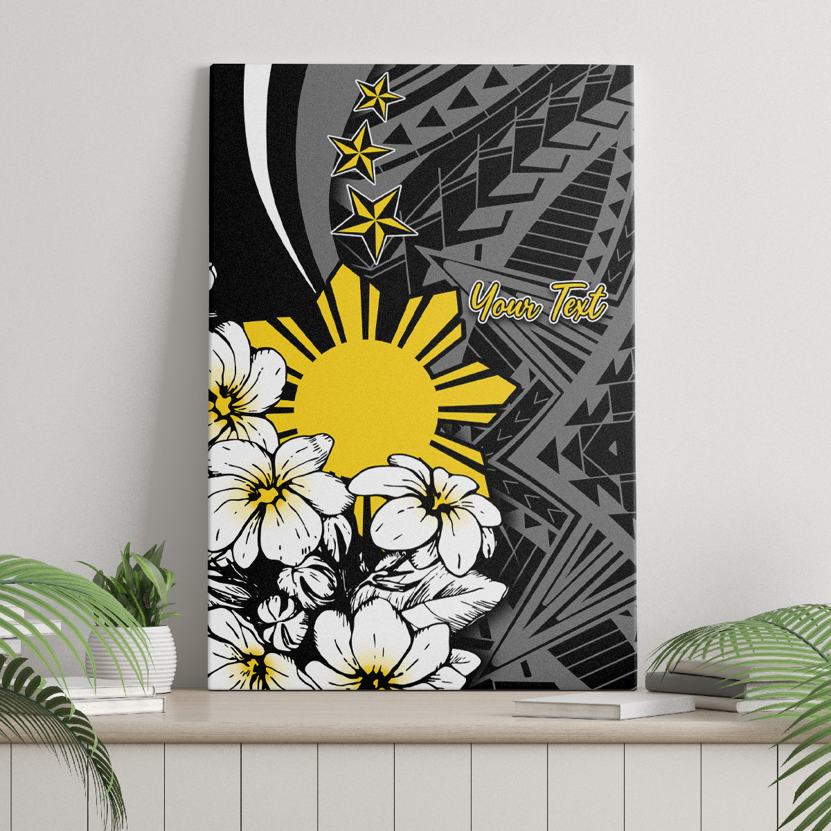 Philippines Sampaguita Personalised Canvas Wall Art Women's Day