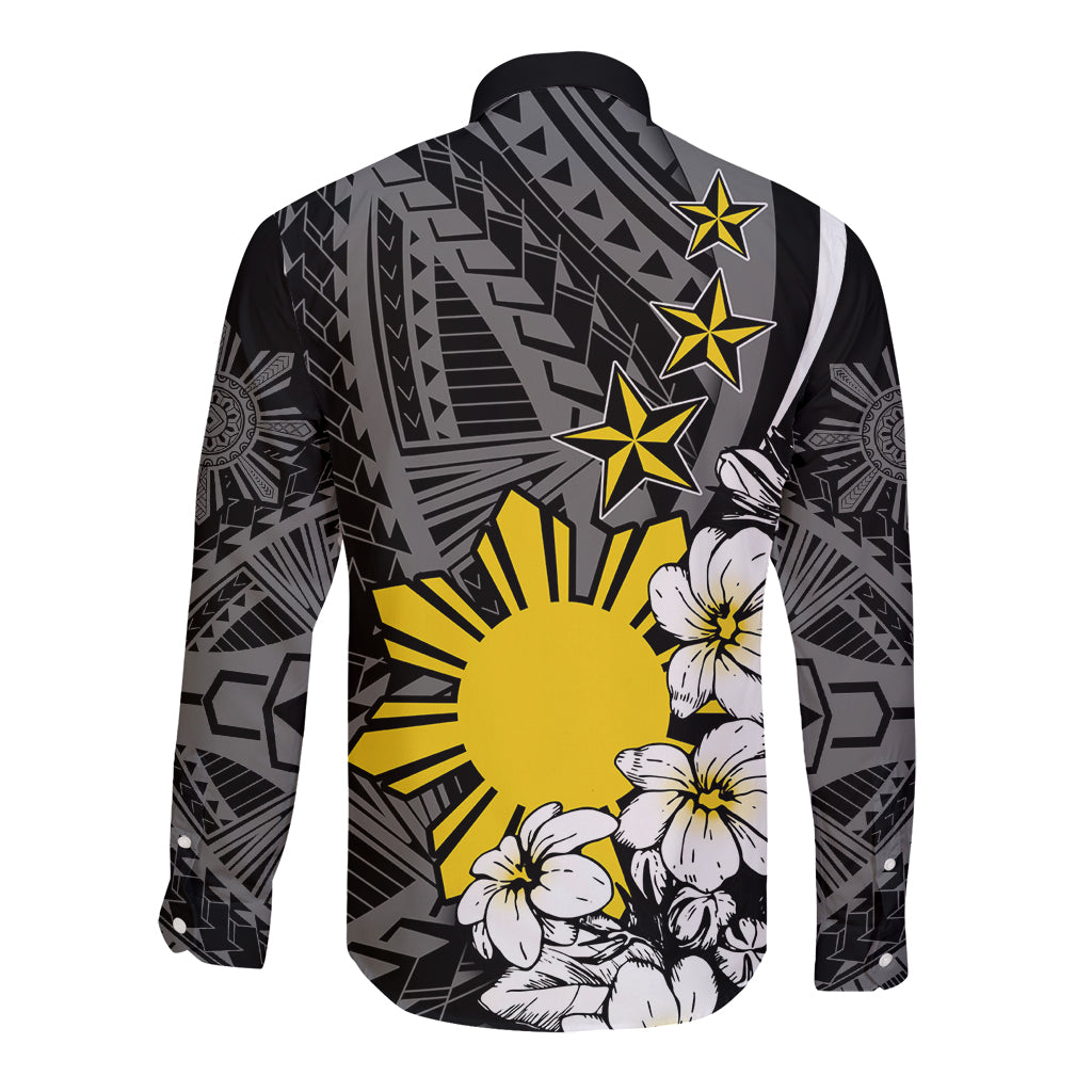 Philippines Sampaguita Personalised Long Sleeve Button Shirt Women's Day LT7 - Polynesian Pride