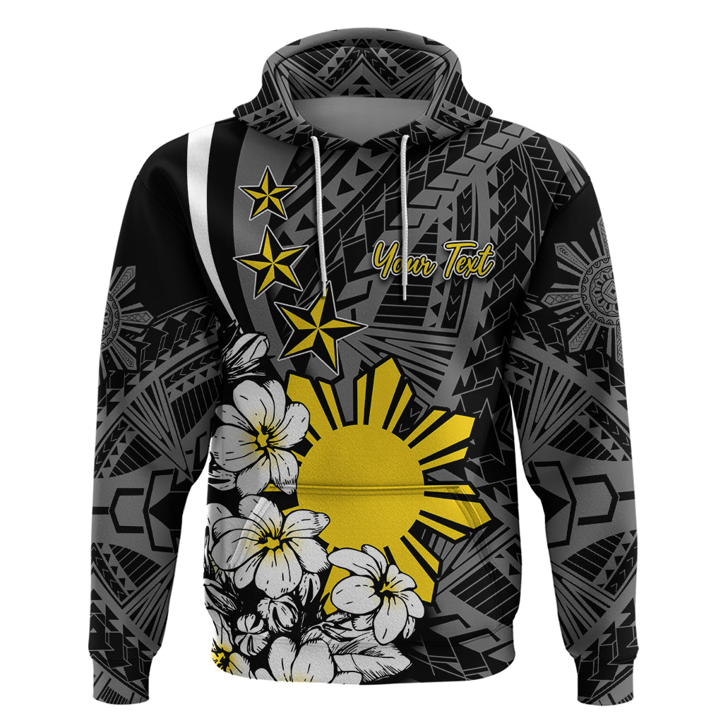 Philippines Sampaguita Personalised Zip Hoodie Women's Day LT7 Pullover Hoodie Black - Polynesian Pride