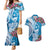 Hafa Adai Guam Couples Matching Mermaid Dress and Hawaiian Shirt Crystal Waves