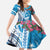 Hafa Adai Guam Family Matching Puletasi and Hawaiian Shirt Crystal Waves