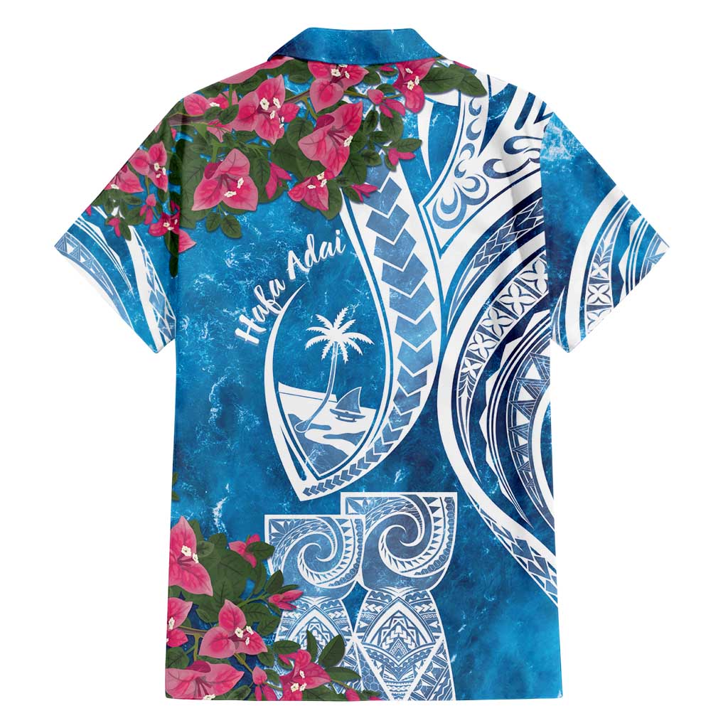 Hafa Adai Guam Family Matching Tank Maxi Dress and Hawaiian Shirt Crystal Waves
