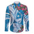 Hafa Adai Guam Family Matching Tank Maxi Dress and Hawaiian Shirt Crystal Waves