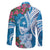 Hafa Adai Guam Family Matching Tank Maxi Dress and Hawaiian Shirt Crystal Waves