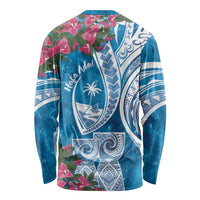 Hafa Adai Guam Long Sleeve Shirt Crystal Waves