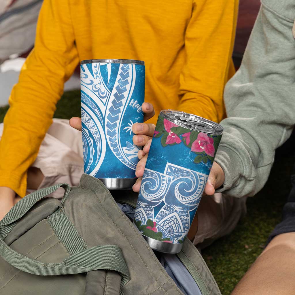 Hafa Adai Guam Tumbler Cup Crystal Waves