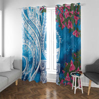 Hafa Adai Guam Window Curtain Crystal Waves