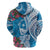 Hafa Adai Guam Zip Hoodie Crystal Waves