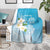 Personalized Guam Chamorro Blanket Turtles and Guasali Flowers