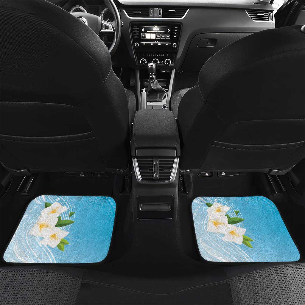 Personalized Guam Chamorro Car Mats Turtles and Guasali Flowers