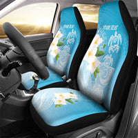 Personalized Guam Chamorro Car Seat Cover Turtles and Guasali Flowers