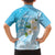 Personalized Guam Chamorro Family Matching Summer Maxi Dress and Hawaiian Shirt Turtles and Guasali Flowers