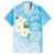 Personalized Guam Chamorro Family Matching Summer Maxi Dress and Hawaiian Shirt Turtles and Guasali Flowers