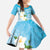 Personalized Guam Chamorro Family Matching Tank Maxi Dress and Hawaiian Shirt Turtles and Guasali Flowers