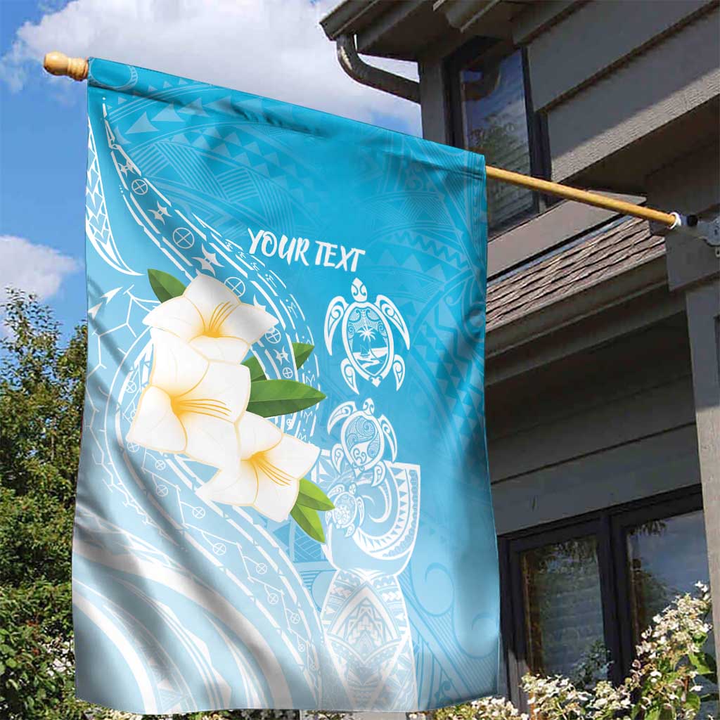 Personalized Guam Chamorro Garden Flag Turtles and Guasali Flowers LT7 - Polynesian Pride