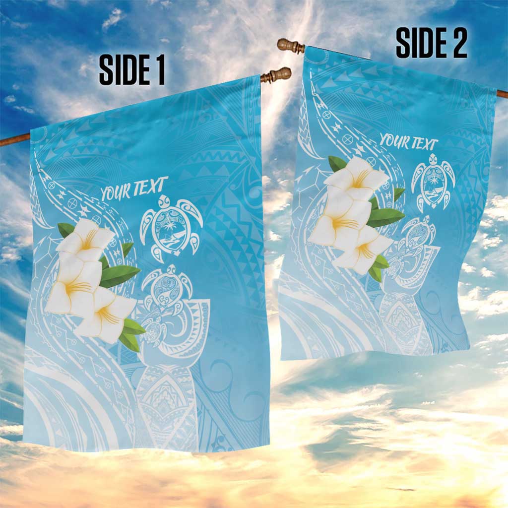 Personalized Guam Chamorro Garden Flag Turtles and Guasali Flowers LT7 - Polynesian Pride