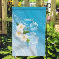 Personalized Guam Chamorro Garden Flag Turtles and Guasali Flowers LT7 Garden Flag Turquoise - Polynesian Pride
