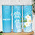 Personalized Guam Chamorro Skinny Tumbler Turtles and Guasali Flowers