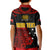 Personalised PNG Kumuls Rugby Kid Polo Shirt Motuan Mix Patterns LT7 - Polynesian Pride