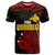 Custom PNG Kumuls Rugby T Shirt Motuan Mix Patterns LT7 Black - Polynesian Pride