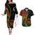 Proudly Ni-Van Sandroing Inspired Classic Style Couples Matching Off The Shoulder Long Sleeve Dress and Hawaiian Shirt