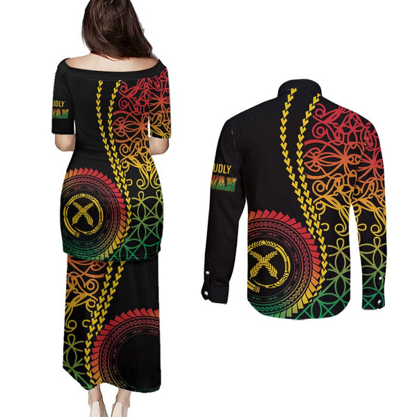 Vanuatu Proud To Be A Ni-Van - Polynesian Pattern Long Sleeves Button Shirt - Sanma Province LT7 main image 1