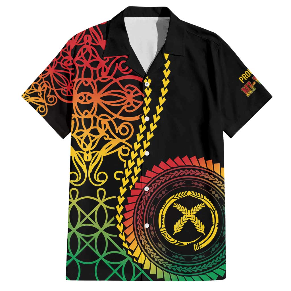 Proudly Ni-Van Sandroing Inspired Classic Style Family Matching Long Sleeve Bodycon Dress and Hawaiian Shirt LT7 Dad's Shirt - Short Sleeve Colorful - Polynesian Pride