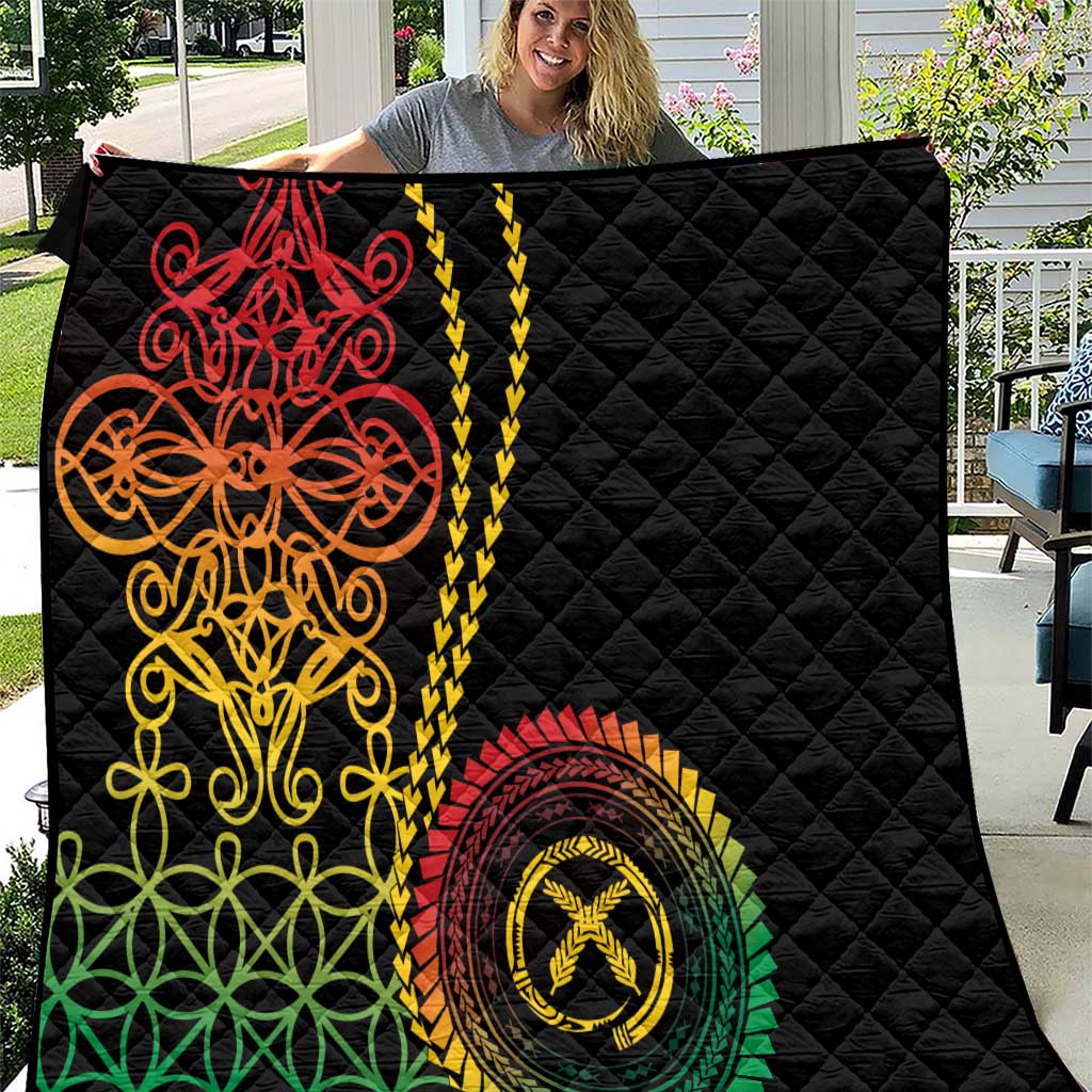 Proudly Ni-Van Sandroing Inspired Classic Style Quilt LT7 Colorful - Polynesian Pride