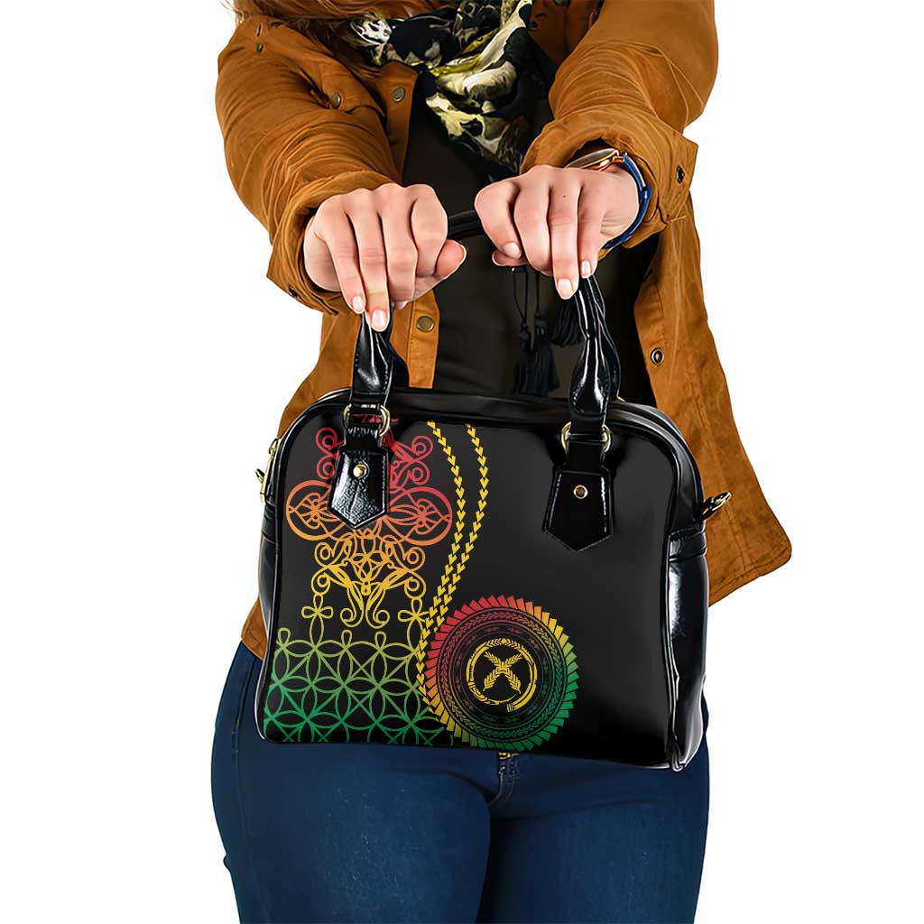Proudly Ni-Van Sandroing Inspired Classic Style Shoulder Handbag LT7 One Size Colorful - Polynesian Pride