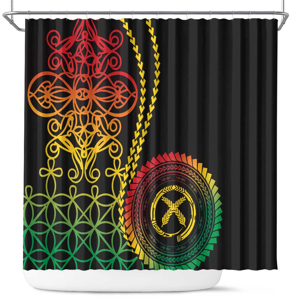 Proudly Ni-Van Sandroing Inspired Classic Style Shower Curtain LT7 Colorful - Polynesian Pride