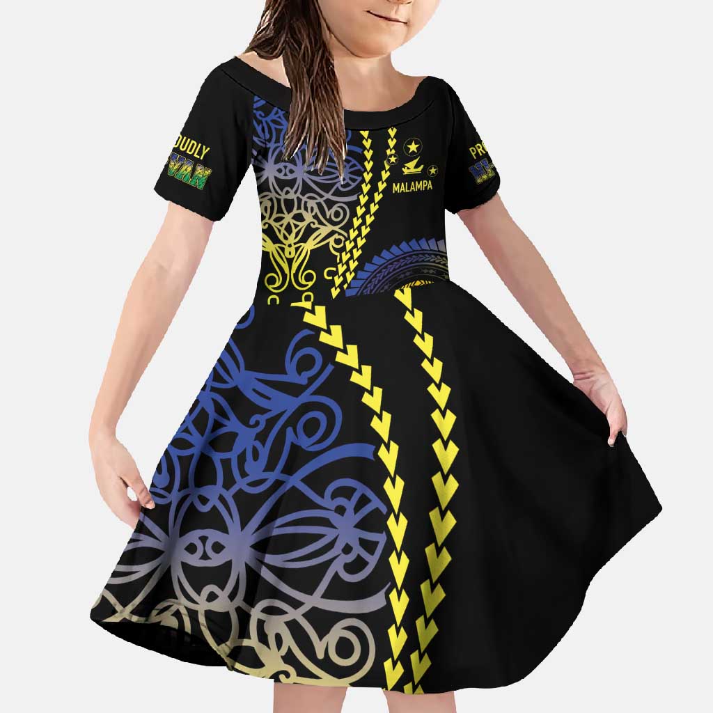 Proudly Ni-Van Sandroing Inspired Family Matching Off Shoulder Maxi Dress and Hawaiian Shirt Malampa Classic Style