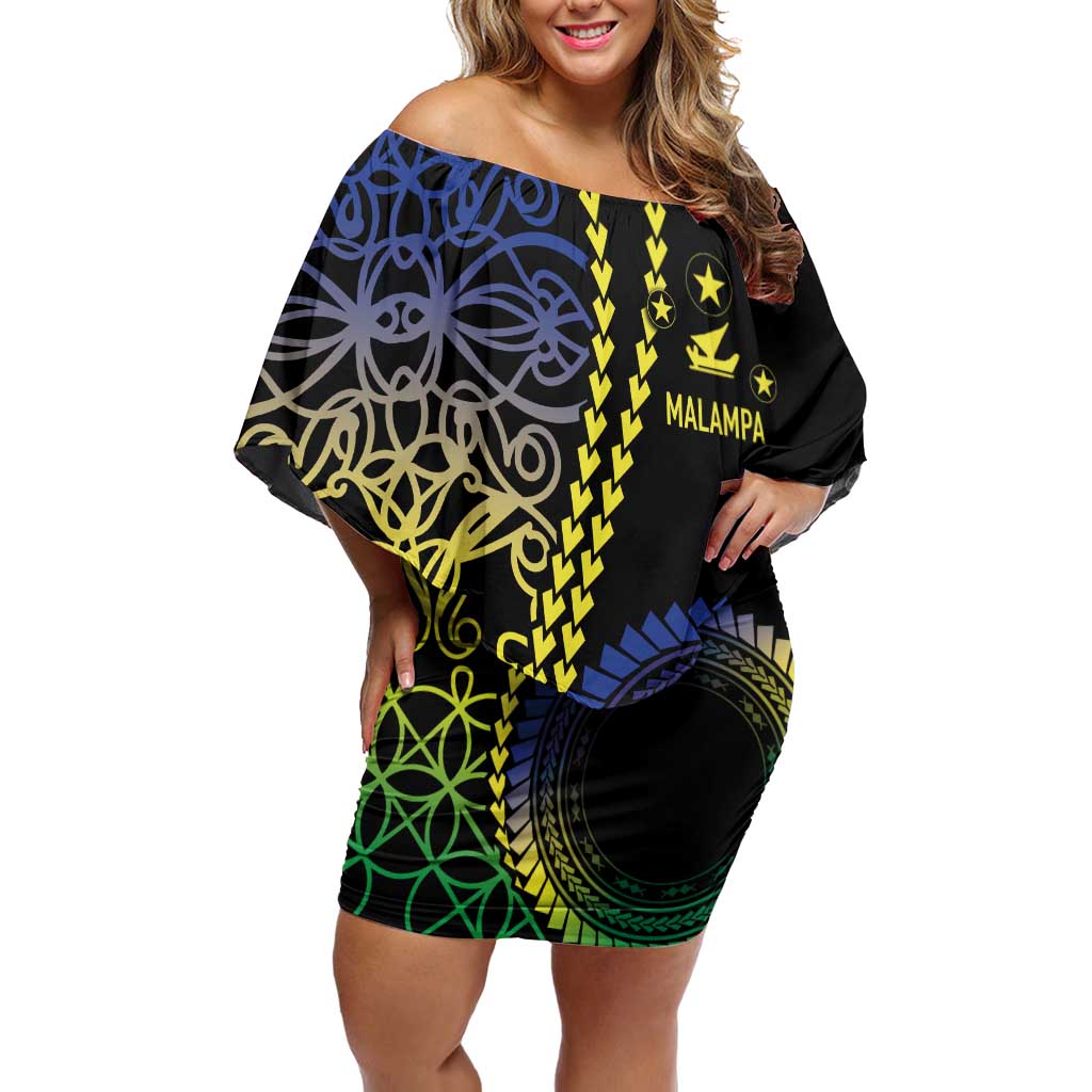 Proudly Ni-Van Sandroing Inspired Family Matching Off Shoulder Short Dress and Hawaiian Shirt Malampa Classic Style