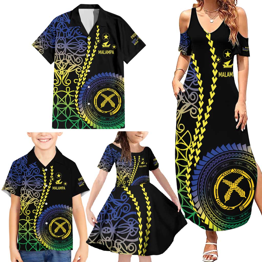 Proudly Ni-Van Sandroing Inspired Family Matching Summer Maxi Dress and Hawaiian Shirt Malampa Classic Style