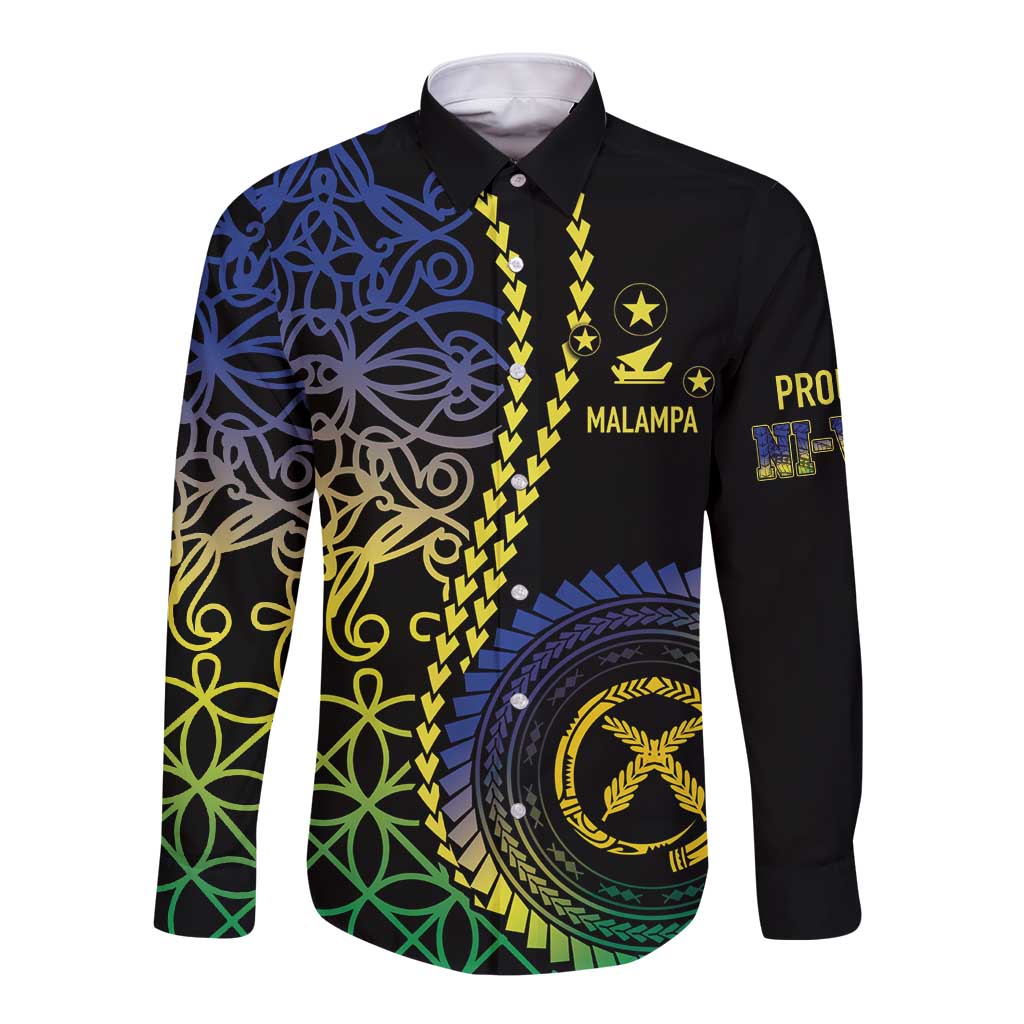 Proudly Ni-Van Sandroing Inspired Long Sleeve Button Shirt Malampa Classic Style