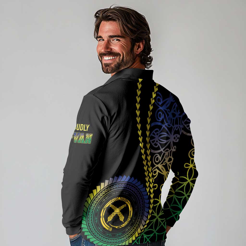 Proudly Ni-Van Sandroing Inspired Long Sleeve Polo Shirt Malampa Classic Style