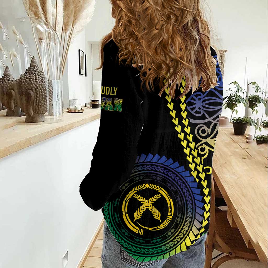 Proudly Ni-Van Sandroing Inspired Women Casual Shirt Malampa Classic Style