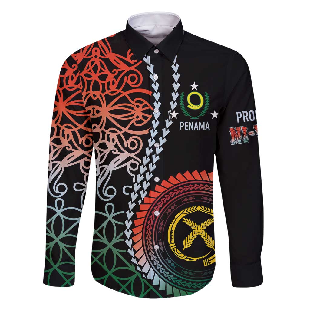 Proudly Ni-Van Sandroing Inspired Family Matching Long Sleeve Bodycon Dress and Hawaiian Shirt Penama Classic Style